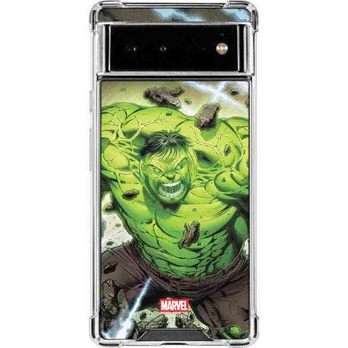 Marvel Hulk Green Goliath Google Pixel 6 Clear Case